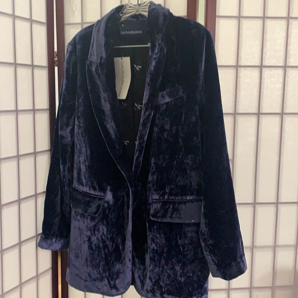NWT‎ CALVIN KLEIN JEANS BLAZER SIZE S/P